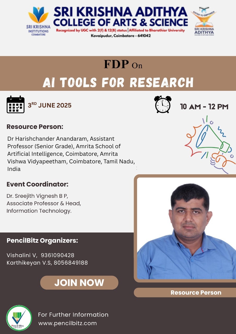 Sri Krishna Adithya College Of Arts & Science