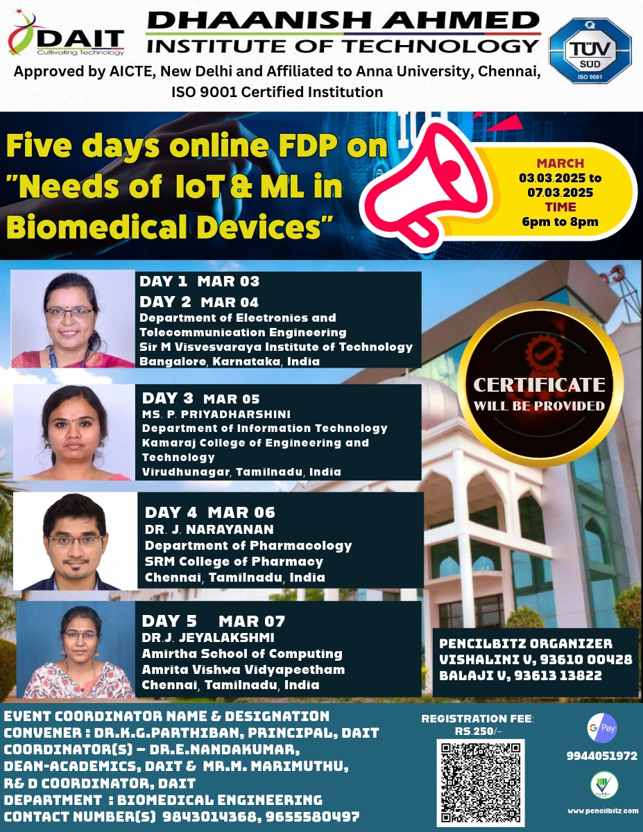 Dhaanish Ahmed Institute of Technology