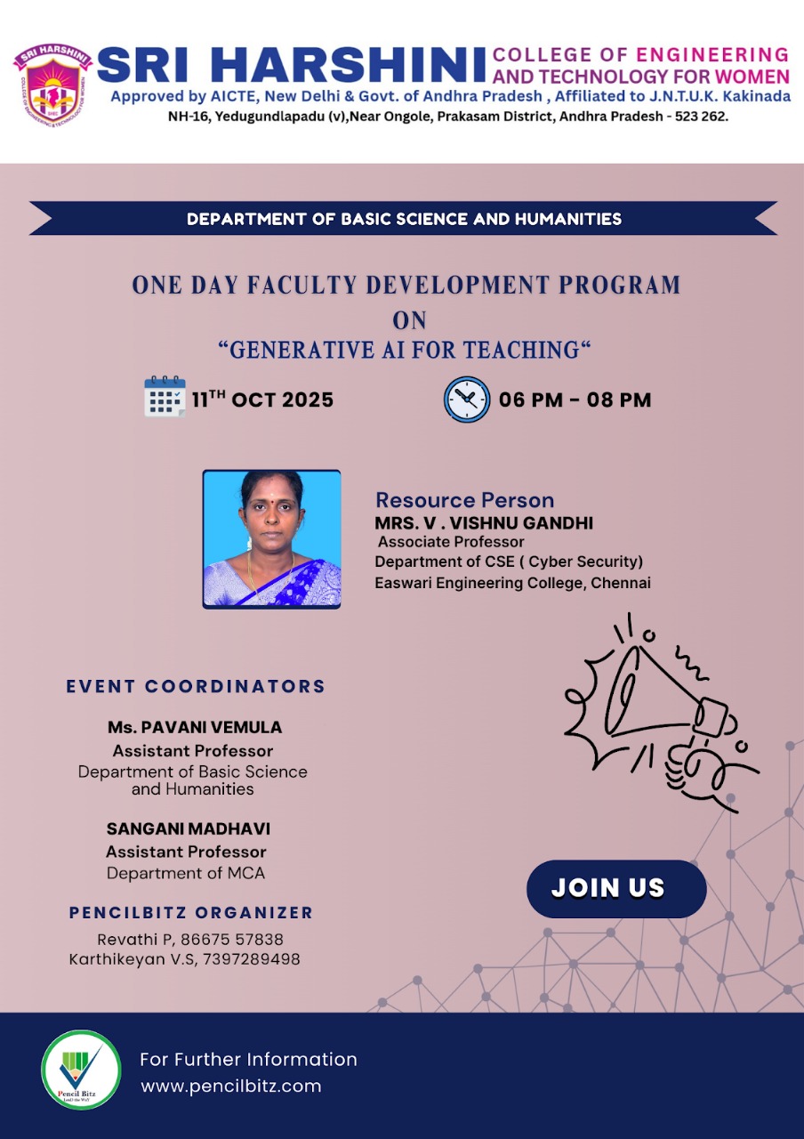 Sri Harshini College of Engineering and Technology for women