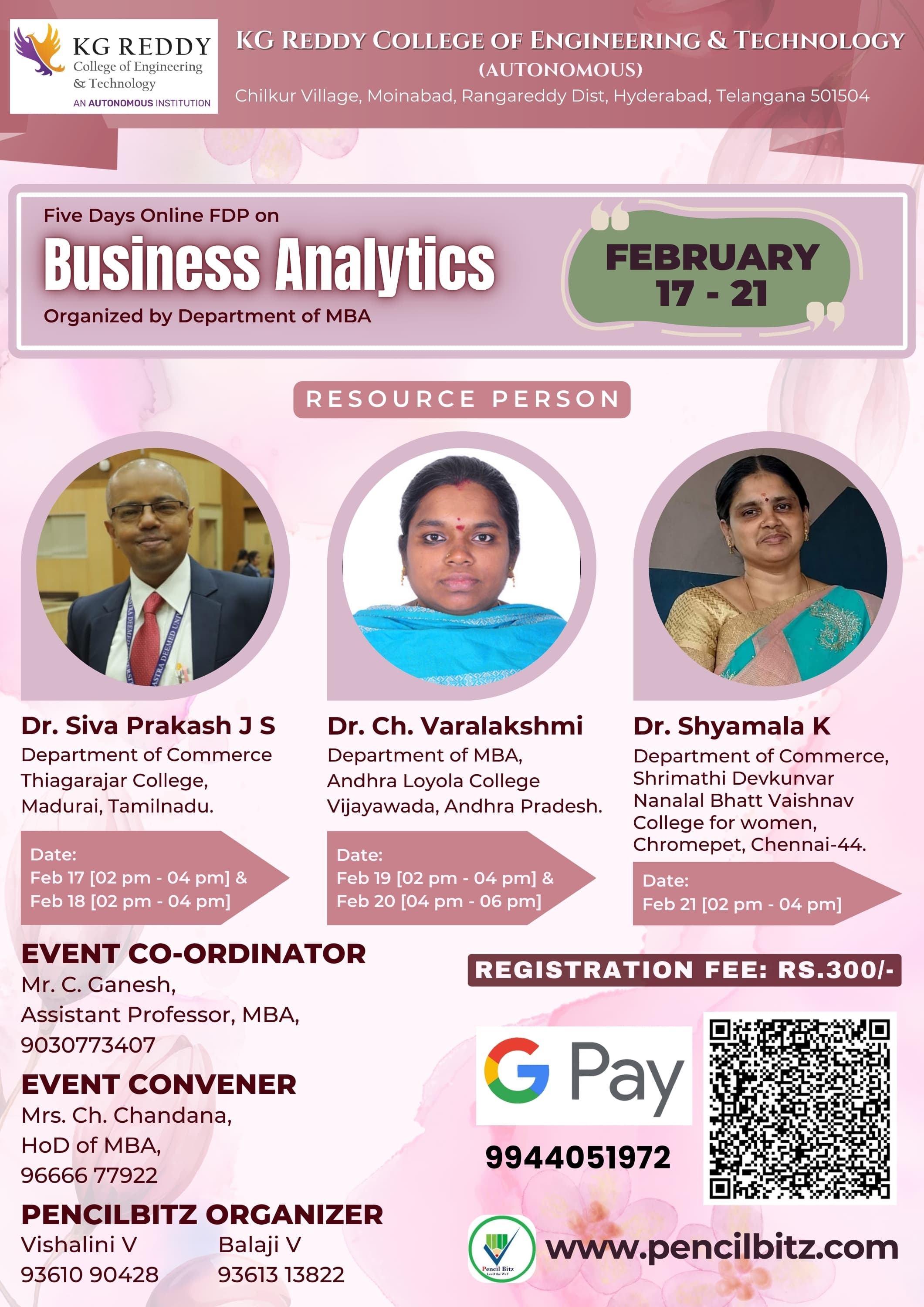 KG Reddy College of Engineering and Technology